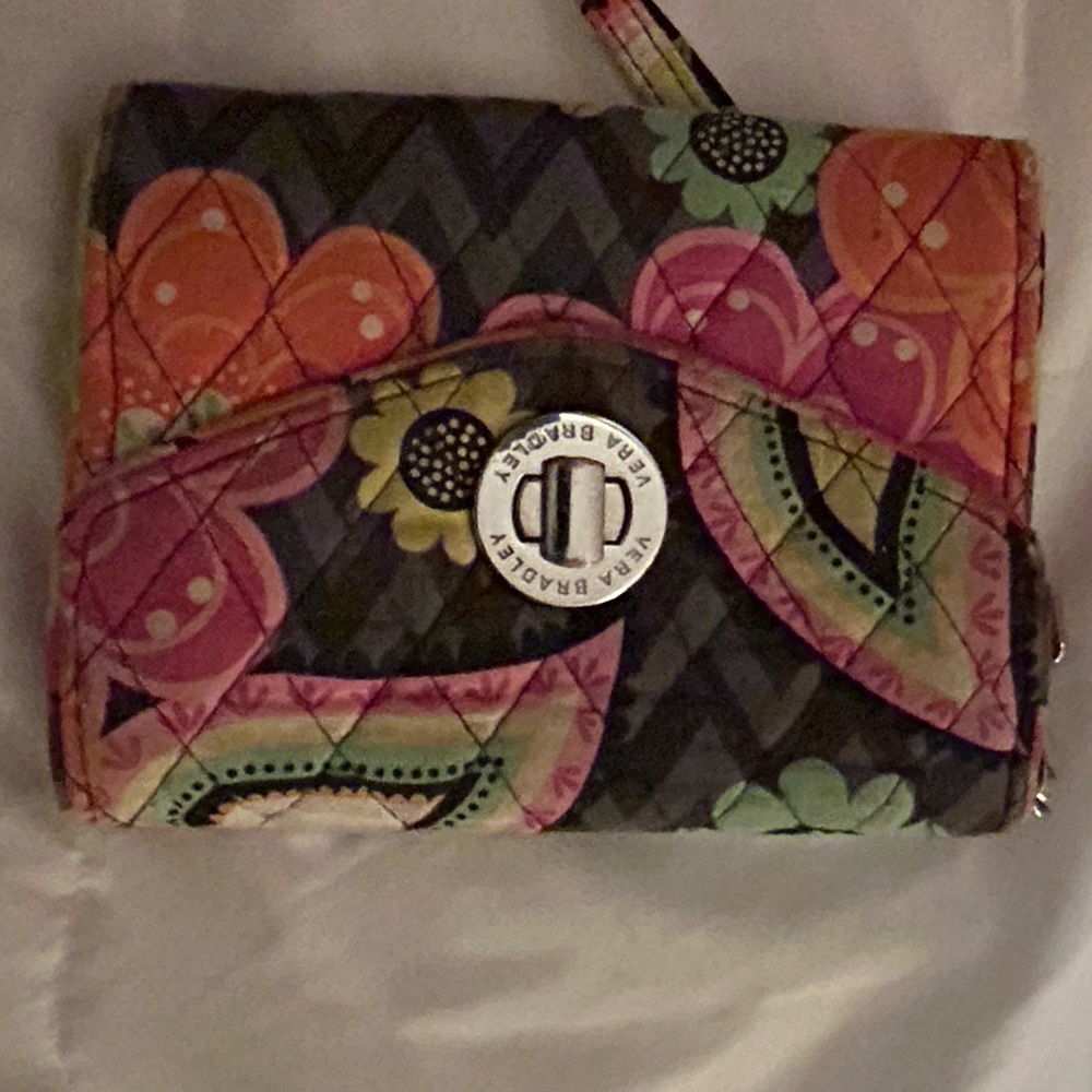 Vera Bradley trifold wristlet